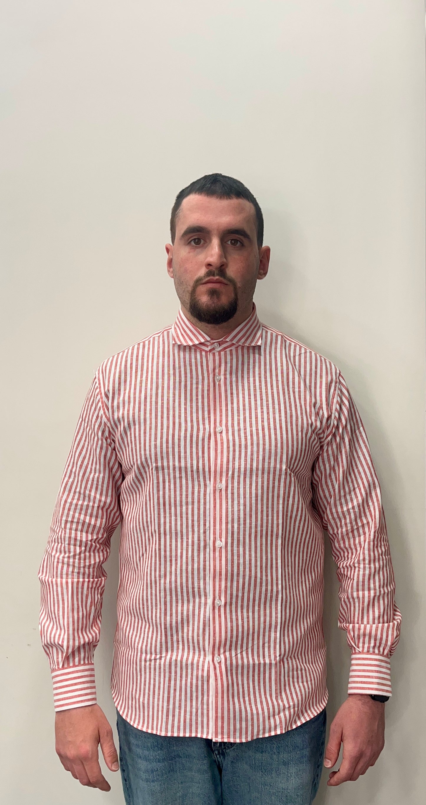 Nero Opaco Camicia Lino