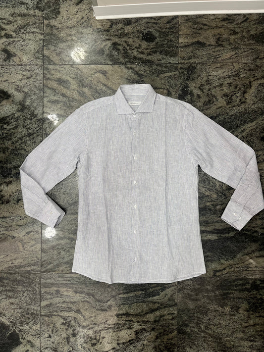 Camicia a righe 100% Lino