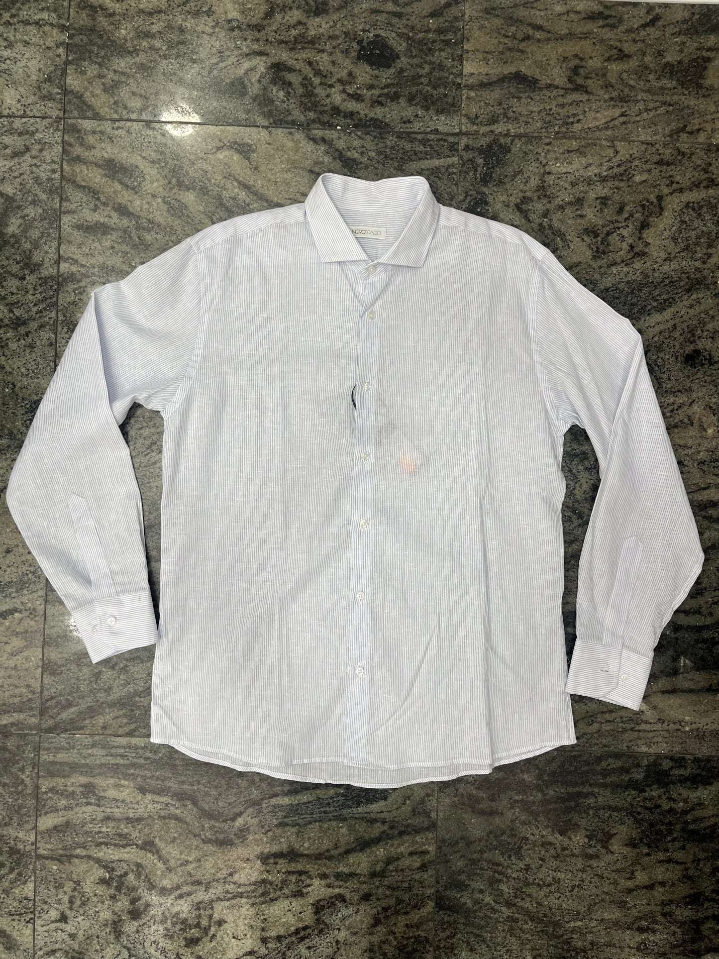 Camicia a righe 100% Lino
