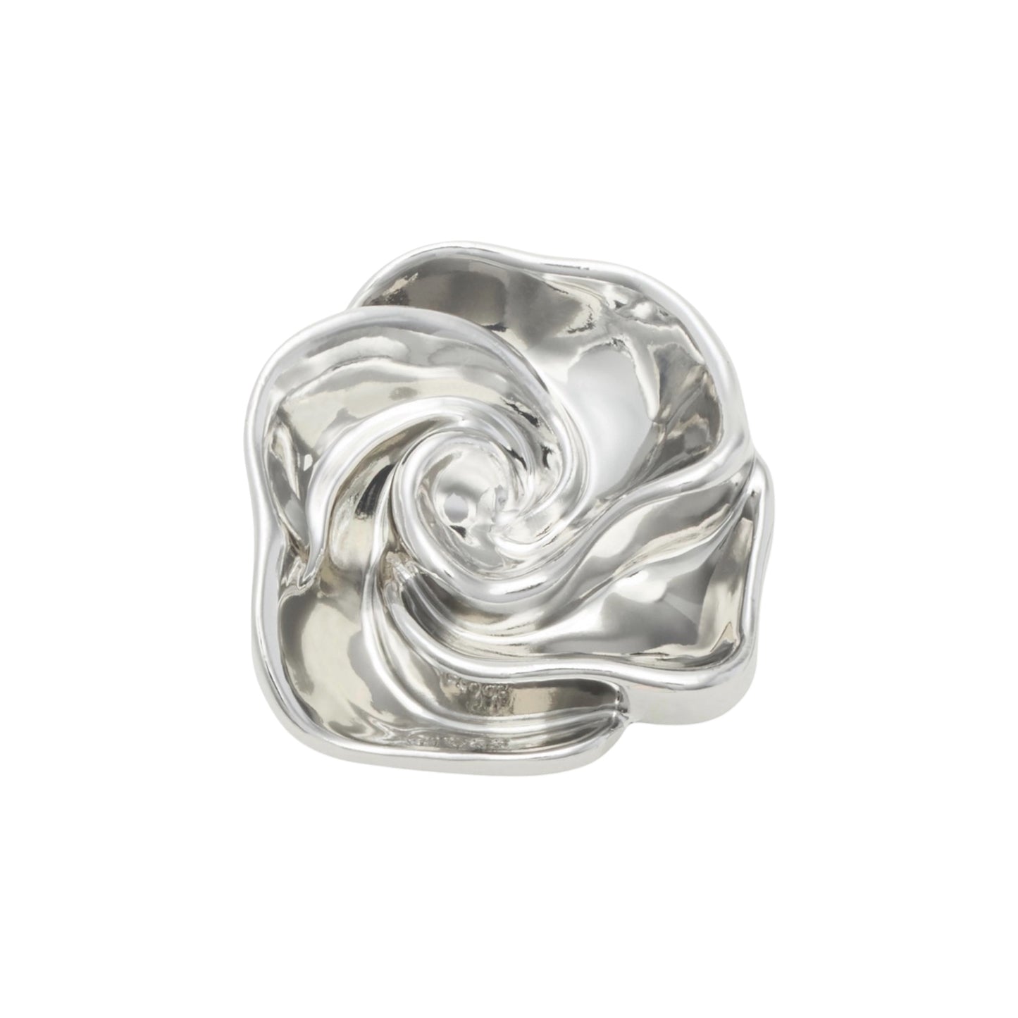 Silver Flower Swirl
