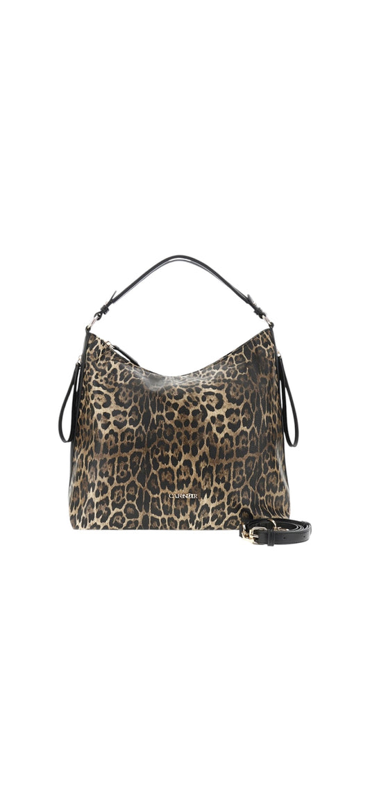 Sacca con stampa leopardo