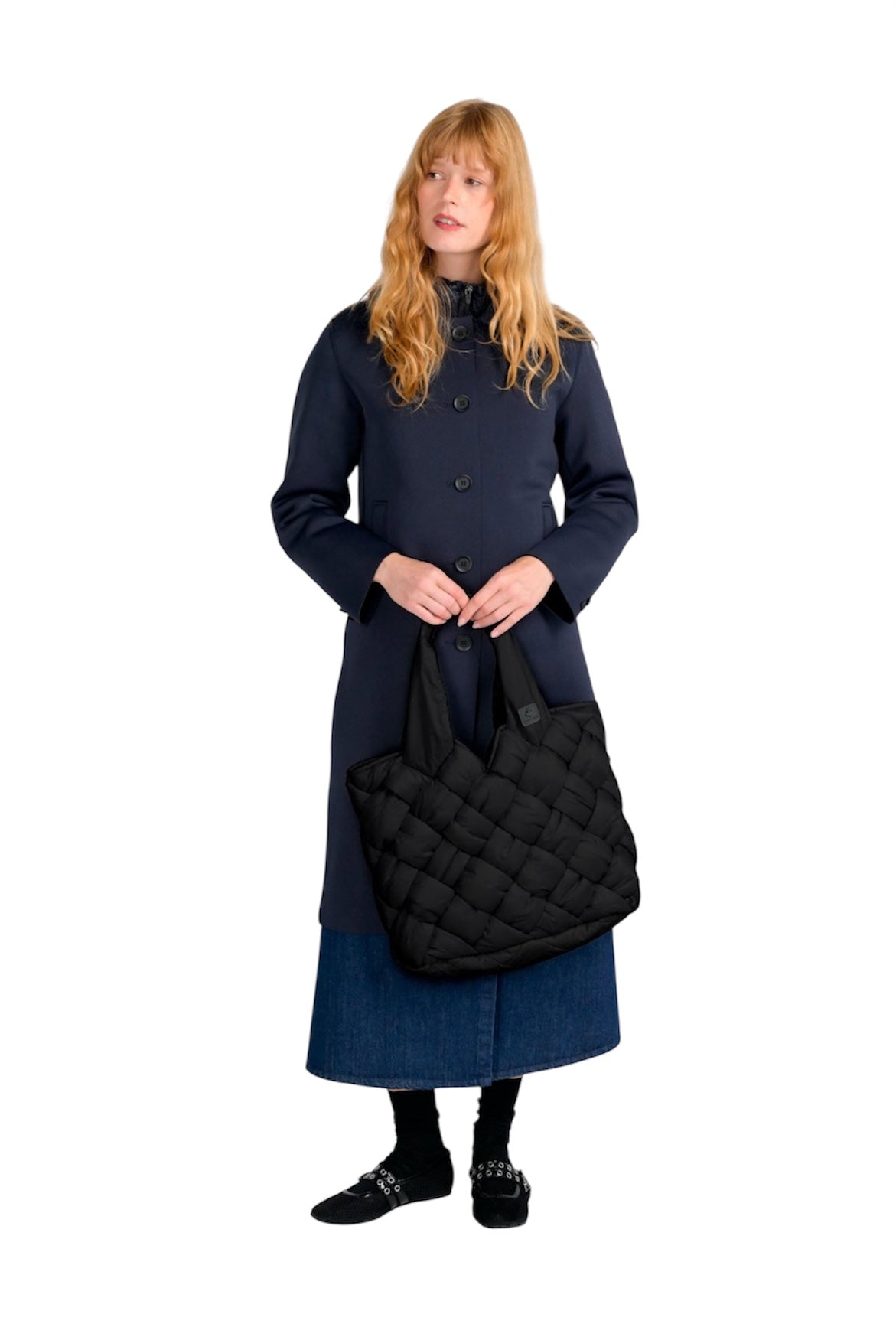 Borsa Tote Intrecciata Riciclata