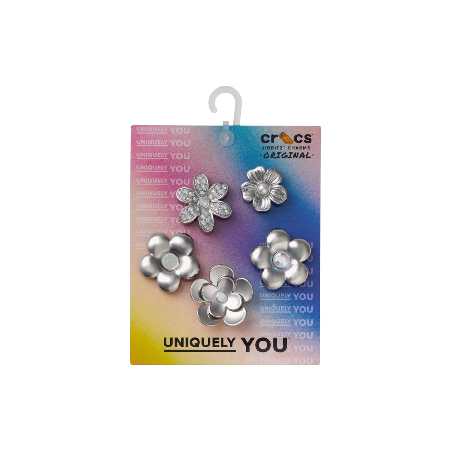 Silver Monochrome Daisy 5pack