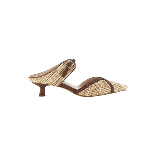 Sabot effetto raffia e treccia